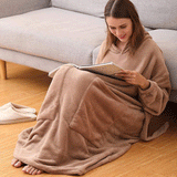 Hoodies Blankets Flannel Extended Version Lazy Blanket Large Pocket