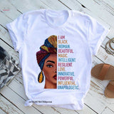 Oversized 90s T Shirt Funny Print T-Shirt Girls Black Queen Lips Harajuku