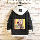 Comic Denim Jacket Anime Men's and Women's Fashion Jacket Denim Jacket
