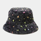 Leopard Fur Hat Autumn and Winter Fisherman Hat