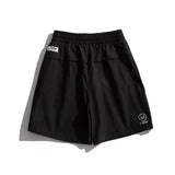 Men Shorts Summer Men's Printed Belt Straight Casual Retro Shorts