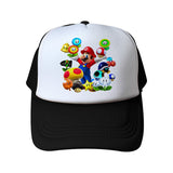 Mario Hat Summer Mesh Cap Men's and Women's Sun Hats Sun Protection Hat Travel Cap