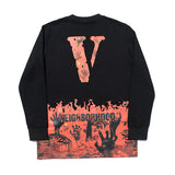 Legends Never Die Vlone Shirt Flame Skull Thin Sweater