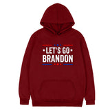 Let'S Go Brandon Hoodie Winter English Letter Printing Fashion Hooded Sweatshirt