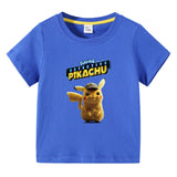 Children Pokemon Pikachu T Shirt Summer Cotton Short-Sleeved T-shirt Sports