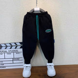 Toddler Boys Pants Spring and Autumn Children's Clothing Pants Handsome Track Sweatpants