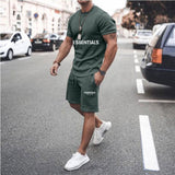 Fear of God Fog Essentials Casual Short Sleeve Shorts Set