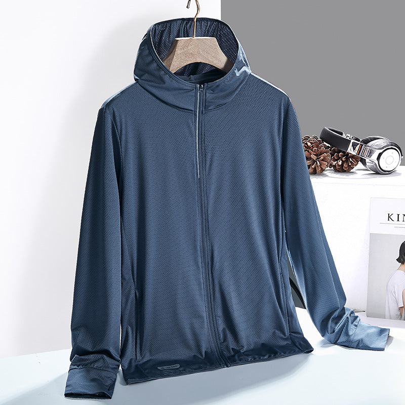 Sun Resistant Clothes UPF50 Ice Silk Summer Sun Protective Clothes Men and Women Outdoor Coat and Trench Coat