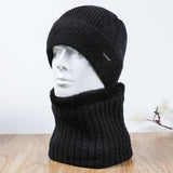 Men Winter Hats Men's Warm Wool Knitted Hat Outdoor Sports Cold Hat