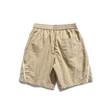 Men Shorts Summer Embroidered Straight Casual Pants Retro