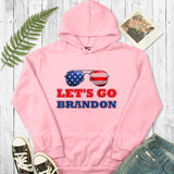 Let'S Go Brandon Hoodie Glasses Printed Hoodie