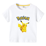 Children Pokemon Pikachu T Shirt Children Summer Clothing Short Sleeve T-shirt
