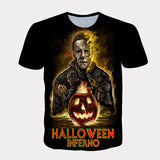 Michael Myers T Shirt Summer Loose Fashion Print round Neck Women's T-shirt