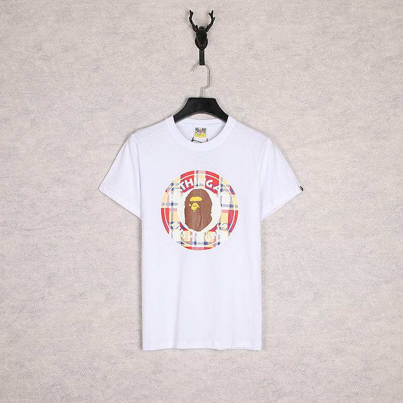 Shark Print T Shirt Summer Ape Head Shark Daily Casual Short Sleeve T-Shirt