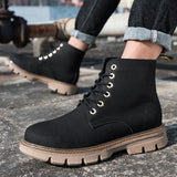 Men's Boots Men's Casual Autumn and Winter Thick Bottom and Warm Keeping Cotton Shoes