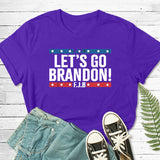 Let'S Go Brandon T Shirt Men'S And Women'S Short-Sleeved T-Shirt Short-Sleeved Top