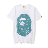 Shark Print T Shirt Cartoon Anime Loose Teen Summer Casual T-Shirt