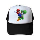 Mario Hat Summer Mesh Cap Men's and Women's Sun Hats Sun Protection Hat Travel Cap