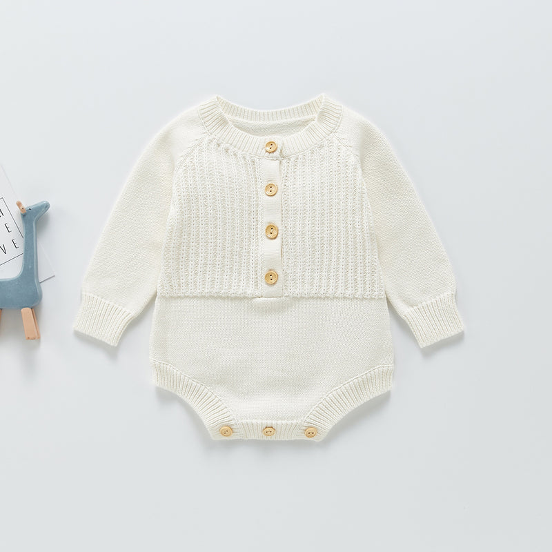 Spring Rompers Knitted Sweater Jumpsuit Triangle Rompers