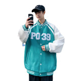 Baggy Jacket Men's Spring and Autumn Loose Baseball Uniform