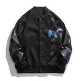 College Jacket Autumn Retro Casual Baseball Uniform Jacket Men's Loose Embroidered Jacket