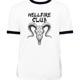 Hellfire Club Shirt Hellfire Club Letter Print T-shirt Short Sleeve