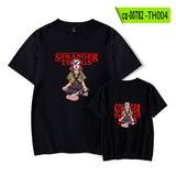 Hellfire Club Shirt Stranger Things Summer Print Pattern Casual round Neck Short Sleeves