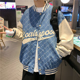 Alaska Varsity Jacket Men's Autumn Retro Baseball Uniform Casual Jacket