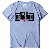 Let's Go Brandon T Shirt Letter Print Short-Sleeve T-shirt Women's Top