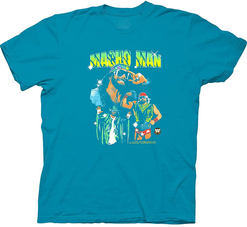 Macho Man Randy Savage Costume Printed Plus Size Men'S Round Collar Short-Sleeved T-Shirt