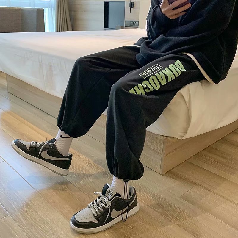 Men Pants Sports Men's Loose Spring and Summer Large Size Casual Spring and Autumn
