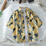 Men Beach T Shirts Summer Loose Men's Short Sleeve Top