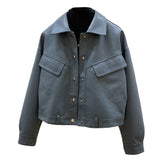 Women PU Leather Jacket Biker Motorcycle Coat Biker's Leather Jacket Women's PU Leather Jacket Top