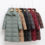 Women Winter Coats Puffer Jacket Down Coat Autumn and Winter Large Lapel White Duck Down Jacket Winter Clothing Coat