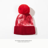 Toboggan Hat Woolen Cap Winter Earflaps Thermal Knitting