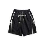Men Shorts Summer Embroidered Straight Casual Pants Retro