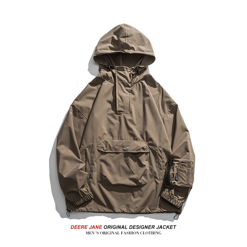 Men Jacket Men's Spring and Autumn Loose All-Matching Jacket