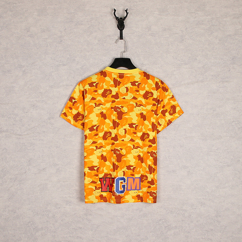 WGM Closing Yellow Camouflage Short Sleeve T-shirt Male T