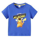 Children Pokemon Pikachu T Shirt Summer Clothing Short Sleeve T-shirt Leisure Sports