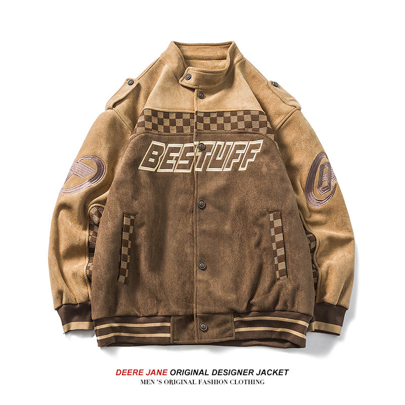 Men Jacket Men's Spring Loose Jacket Coat