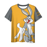 Bugs Bunny Shirt Digital Printed round Neck Short Sleeve Casual