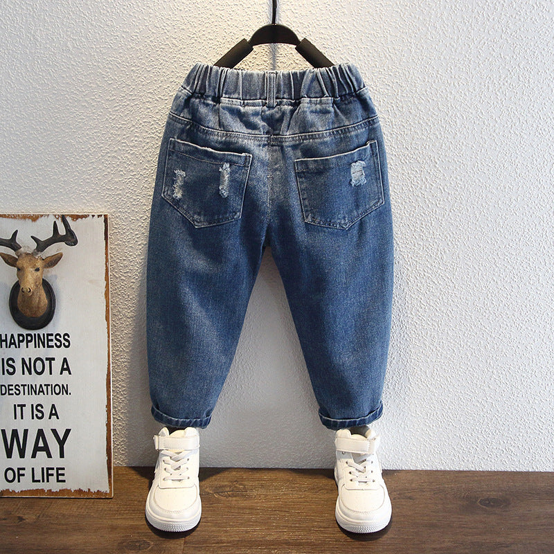 Toddler Boys Pants Boys' Jeans Children's Autumn Models Casual Pants