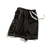 Men Shorts Summer Solid Color Overalls Loose Straight Shorts Men
