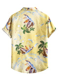 Men Hawaii Shirts Men's Short-Sleeved Men's Casual Shirt