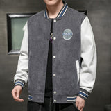 Corduroy Varsity Jacket Corduroy Jacket Men's Spring and Autumn Baseball Uniform Sports Jacket Top