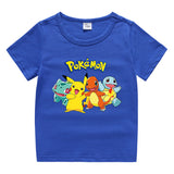 Children Pokemon Pikachu T Shirt Cotton T-shirt Casual Sports Cute
