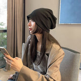 Women's Winter Hats Women's Winter Beanie Hat Spring and Autumn Thickened Knitted