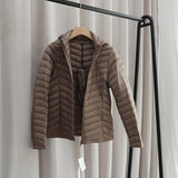 Women Winter Coats Puffer Jacket Down Coat Down Jacket Female Short Hood Light Thin and Loose Autumn Winter Warm Coat