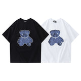We11 Done T Shirts We11done Reflective Pearl Bear Pattern Loose Version