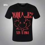 Dsq2 T Shirt Casual Sports Printed Short Sleeve Summer Men